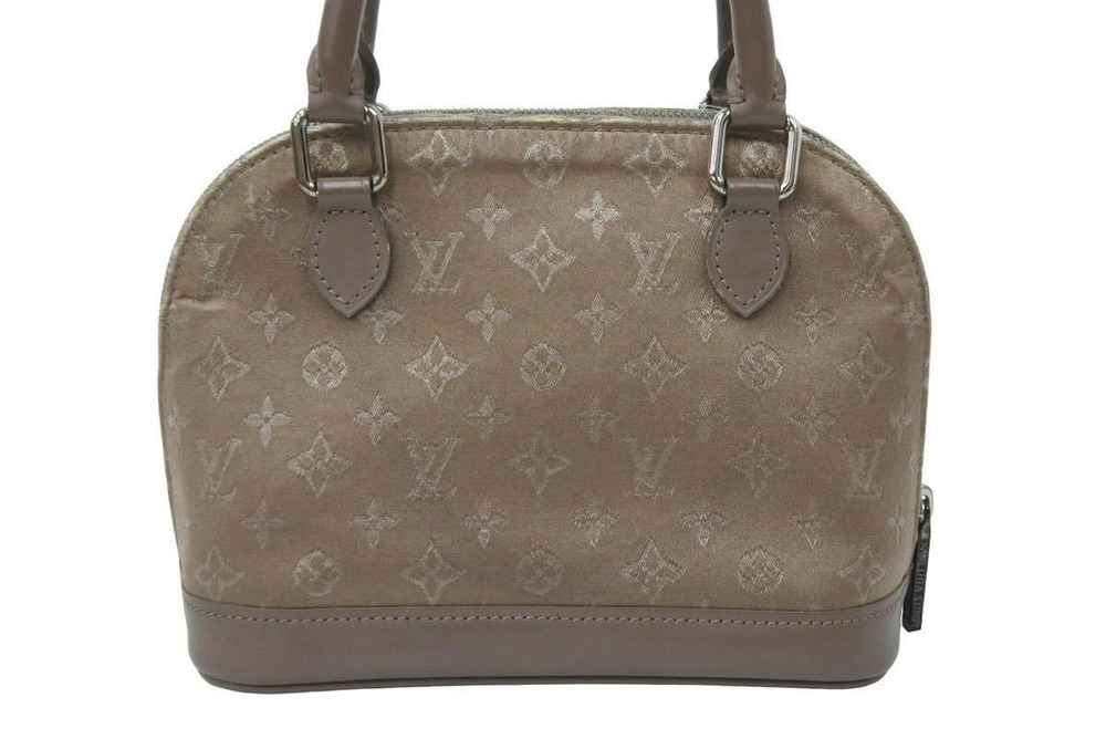 Louis Vuitton Handbag Monogram Alma Little satin brown